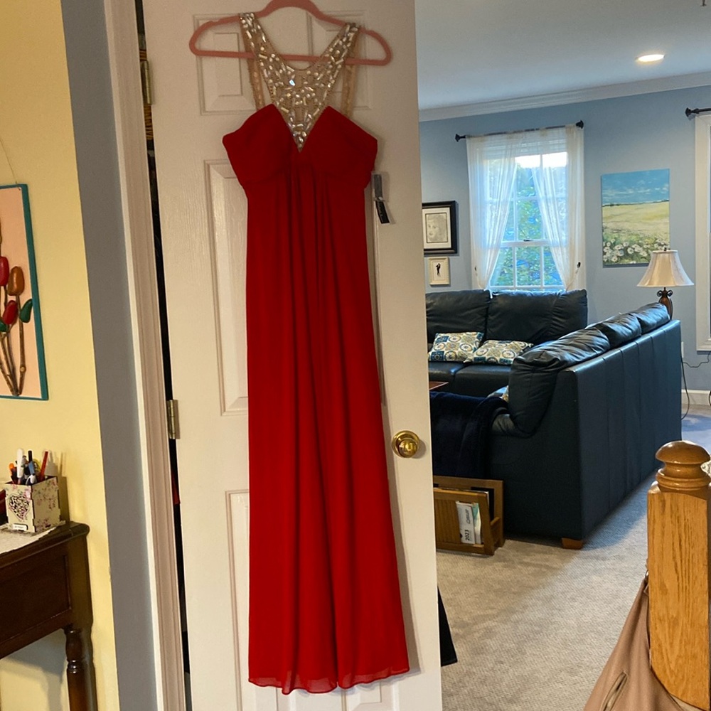 Red Prom/Formal/Party red dress. Size 4